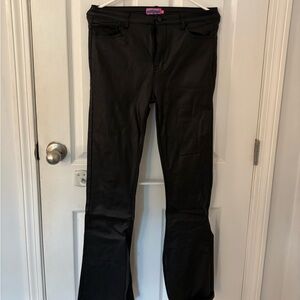 edikted leather flare pants